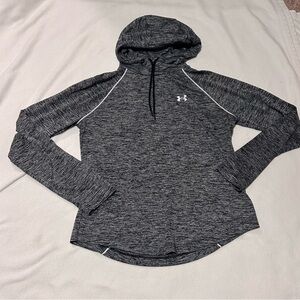 Under Armour Women's Gray/Black Hoodie Top